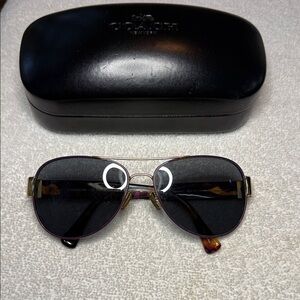 Coach Purple and Gold Women's Sunglasses